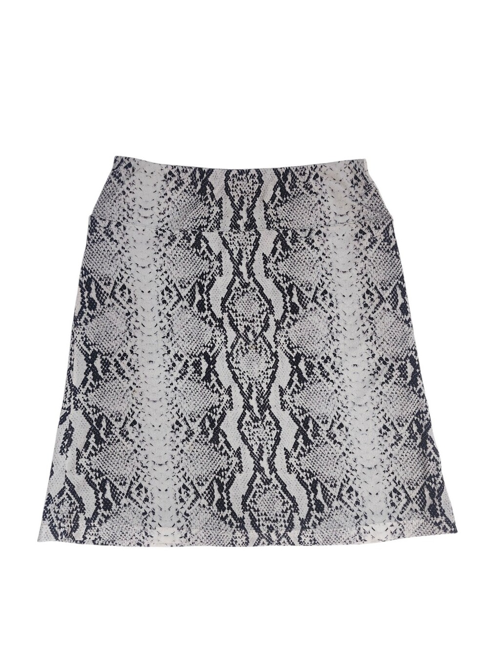 Mexx Snake-Print A-Line Stretch Skirt size M